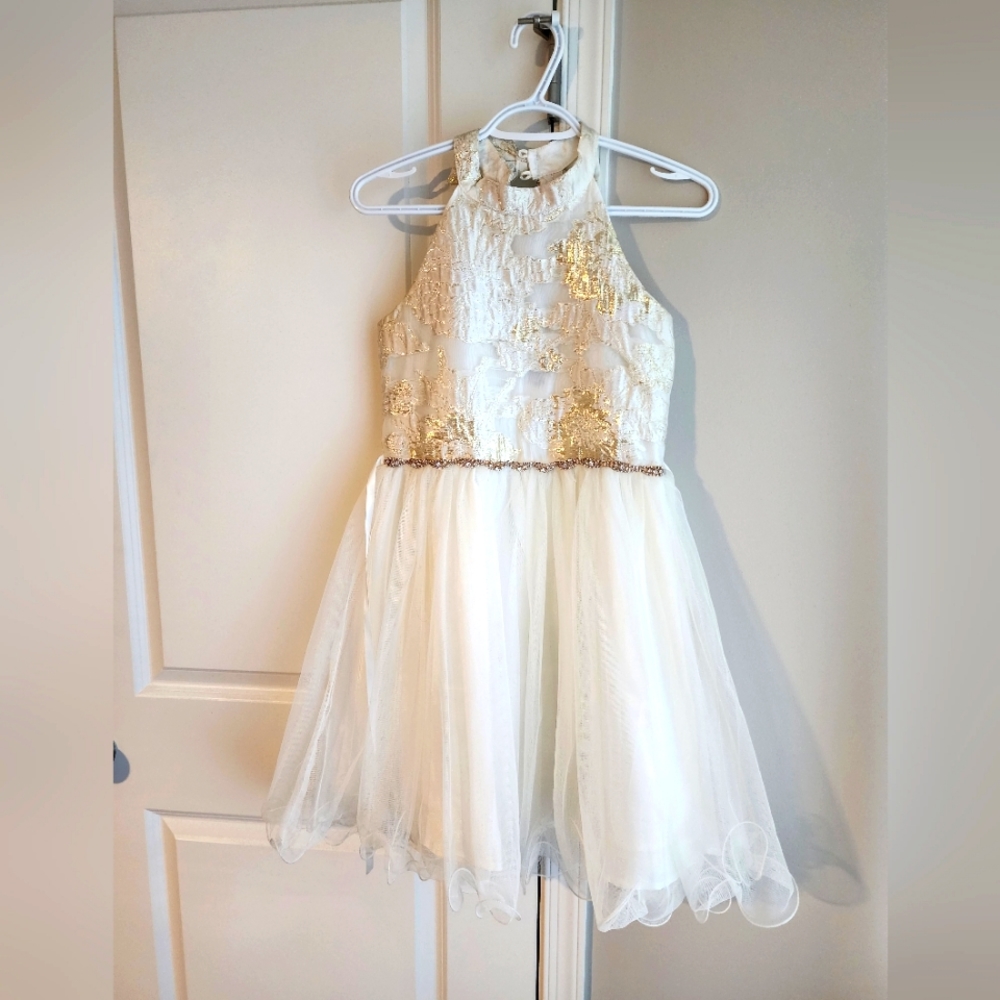 Gold Dress w/Tulle